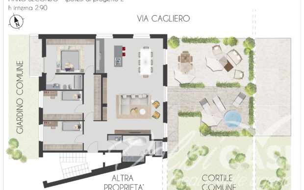 Quadrilocale con grande terrazzo – zona Maggiolina